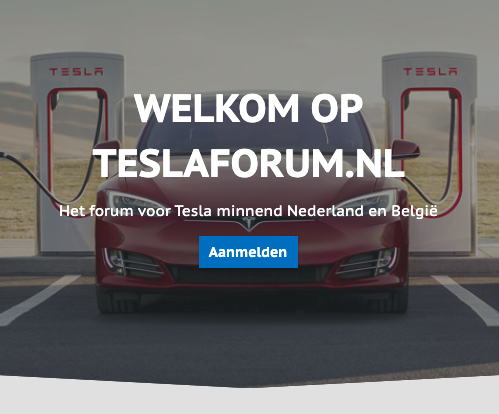 Het forum voor Tesla minnend Nederland en België